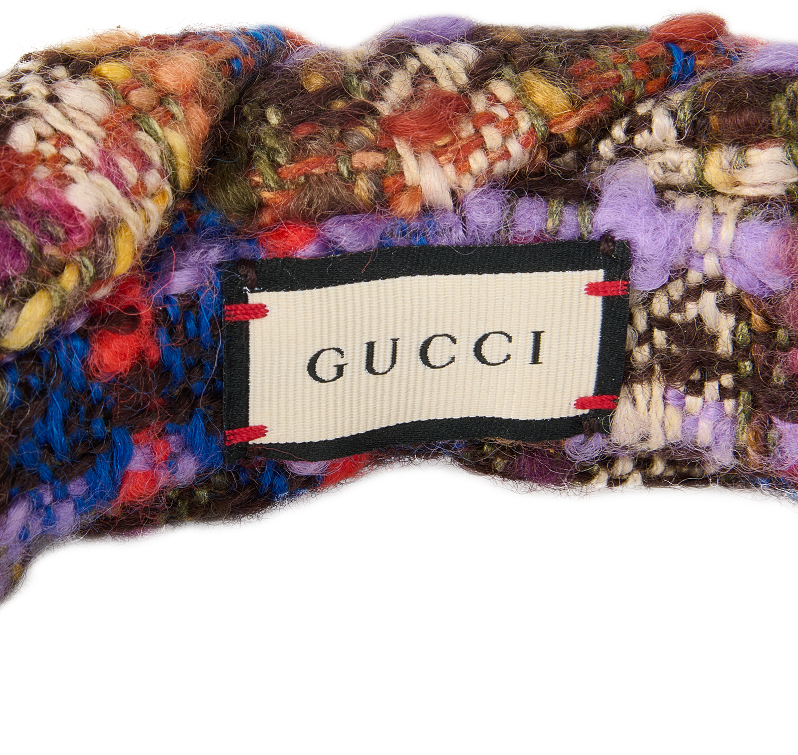 Gucci Tweed Headband, &pound;350, Accessories, Blue/Brown/Purple, Wool, Other view